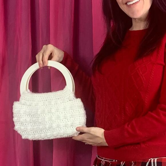 Unbranded Crochet handbag with rounded handle - Picture 2 of 7